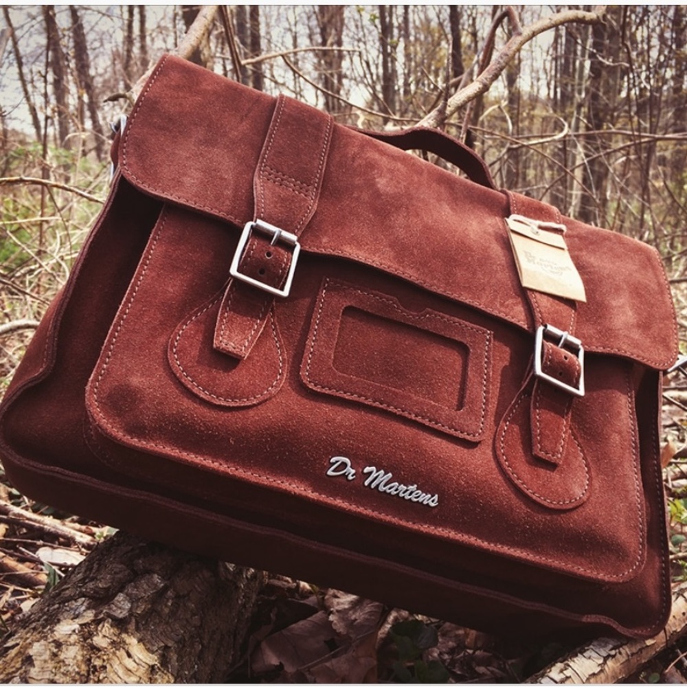 Dr. Marten Suede Large Satchel